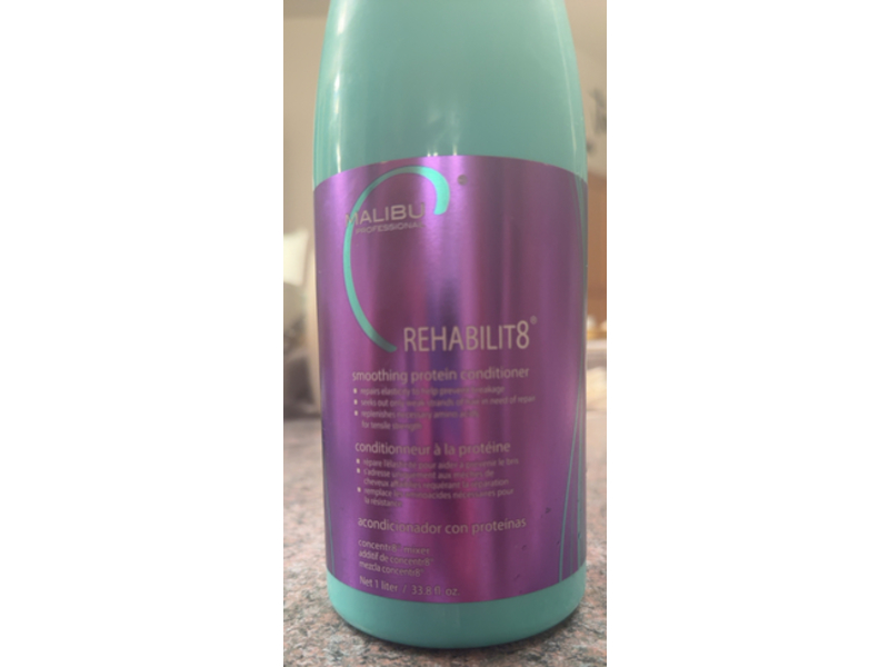 Malibu C Rehabilit8 Smoothing Protein Conditioner, 33.8 fl oz/1 L