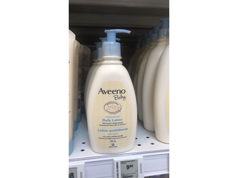 Aveeno Baby Daily Moisture Lotion, 12 fl oz/354 mL, Pack Of 10