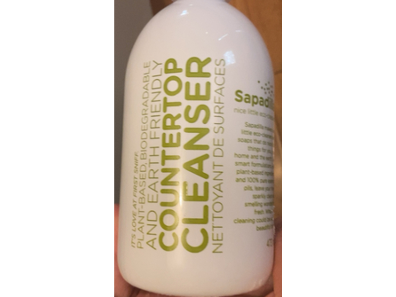 Sapadilla Countertop Cleanser, Rosemary + Peppermint, 16 fl oz/473 mL
