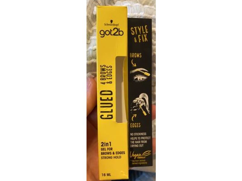 Got2B Schwarzkopf 2 In 1 Glued For Brows & Edges, 16 mL