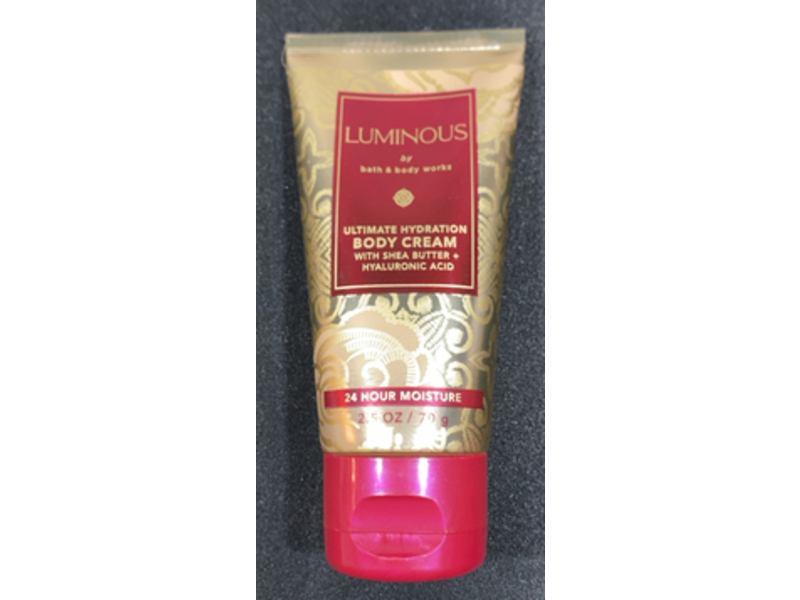 Bath & Body Works Luminous Ultimate Hydration Body Cream, Shea Butter + Hyaluronic Acid, 2.5 oz/70 g