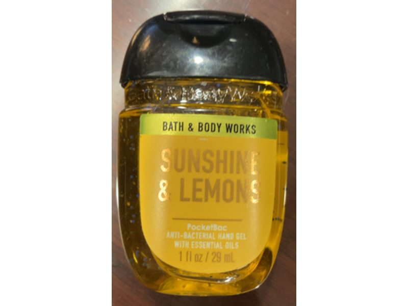 Bath & Body Works Anti - Bacterial Hand Gel, Sunshine & Lemons, 1 fl oz/29 mL