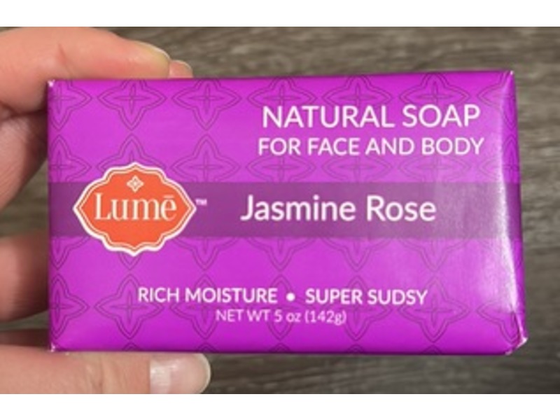 Lume Face & Body Natural Soap, Jasmine Rose, 5 oz/142 g