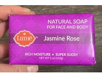 Lume Face & Body Natural Soap, Jasmine Rose, 5 oz/142 g - thumbnail 2