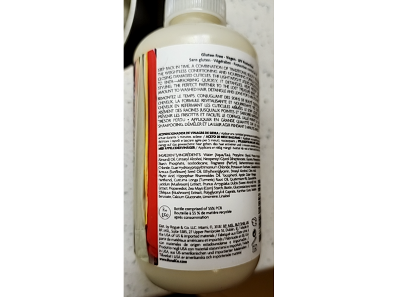 R+Co Lost Treasure Apple Cider Vinegar Conditioner, 6 fl oz/177 mL