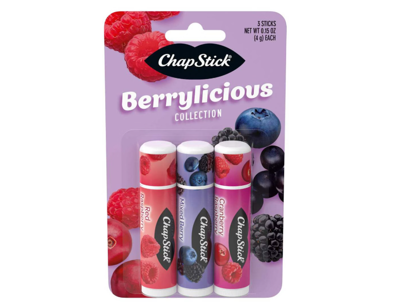 Chapstick Berrylicious Lip Balm Collection, 0.15 oz/4 g, 3 Count