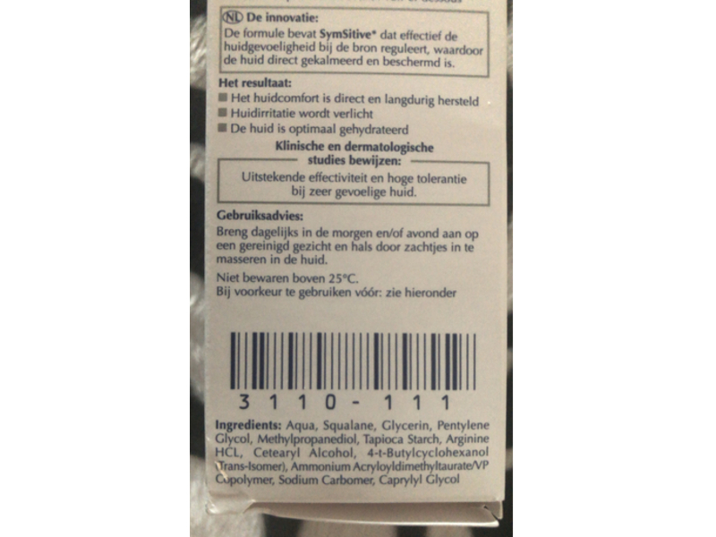 Eucerin Ultra Sensitive Soothing Care, Normal To Combination Skin, 50 mL