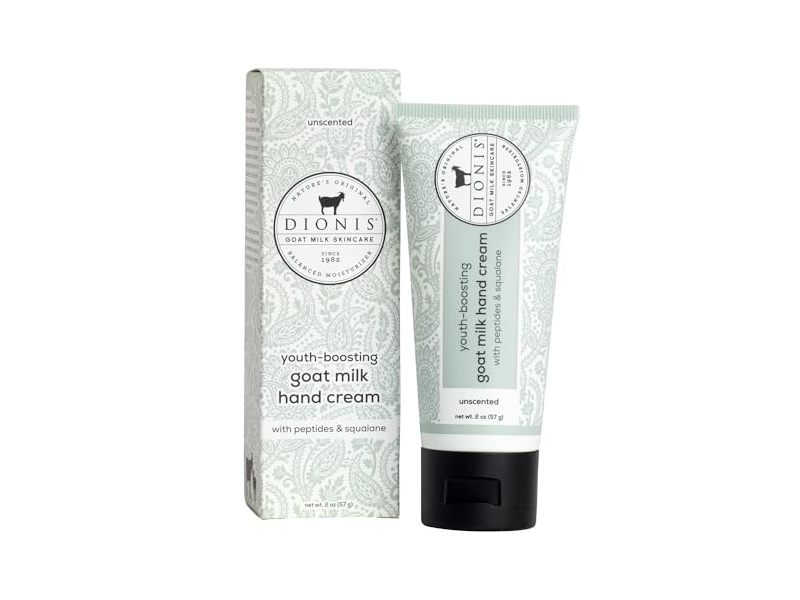 Dionis Youth-Boosting Goat Milk Hand Cream, Unscented, 2 oz/57 g