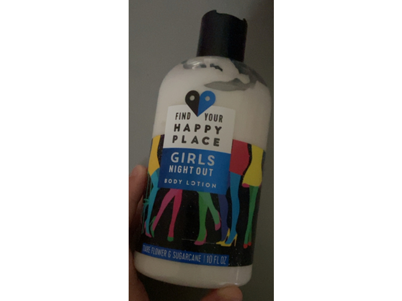 Find Your Happy Place Girls Night Out Body Lotion, Tiare Flower & Sugarcane, 10 fl oz