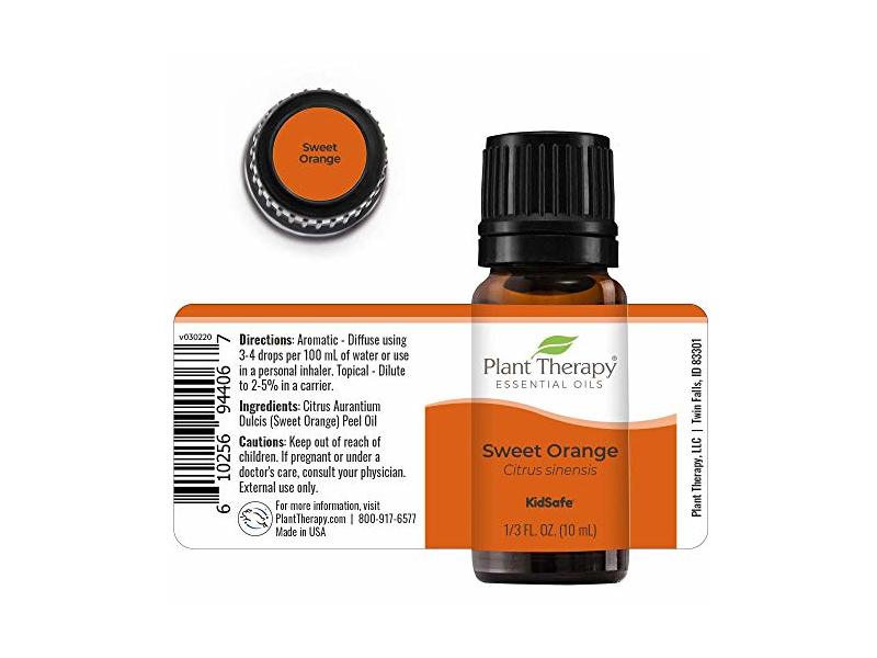 Plant Therapy Essential Oil, Sweet Orange, 1/3 fl oz/10 mL