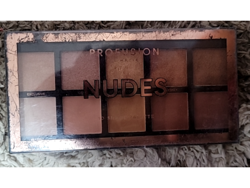Profusion Cosmetics 10 Shade Eyeshadow Palette, Nudes, 0.53 oz/16 g
