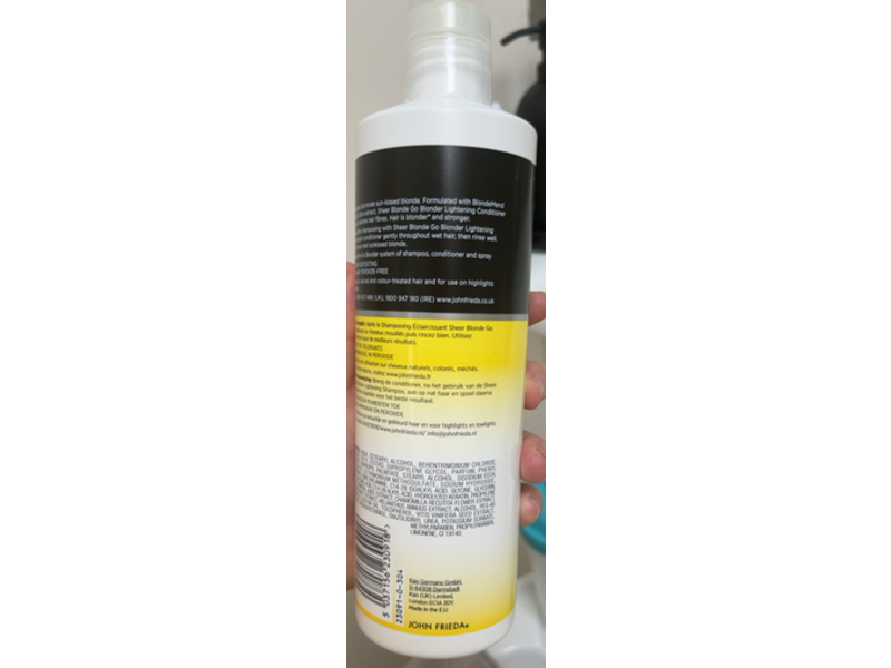 John Frieda Go Blonder Lightening Conditioner, Citrus & Chamomile, 500 mL