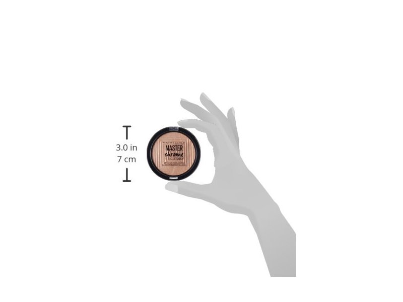 Maybelline New York Face Studio Master Chrome Metallic Highlighter, Molten Gold, 0.24 Ounce