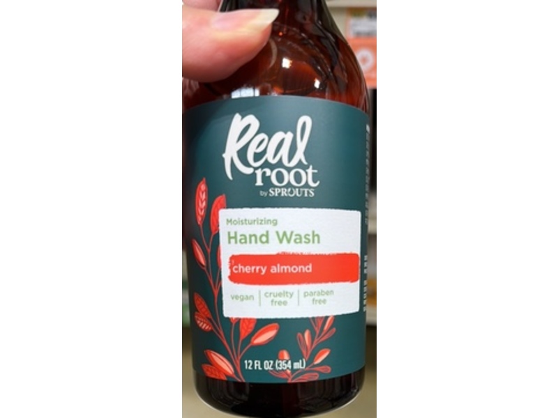 Real Root By Sprouts Moisturizing Hand Wash, Cherry Almond, 12 fl oz/354 mL