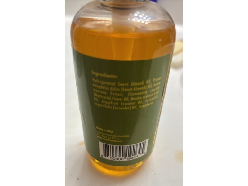 Majestic Pure Sore Muscle Massage Oil, 8 fl oz/236 mL