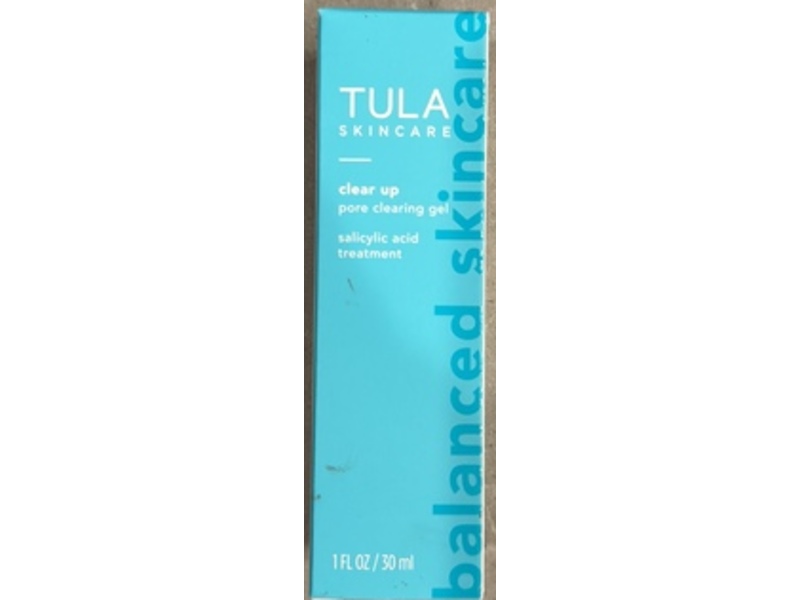 Tula Skincare Clear Up Pore Clearing Gel, Salicylic Acid, 1 fl oz/30 mL
