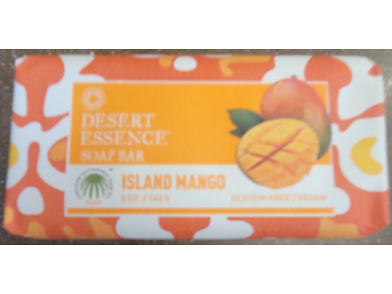 Desert Essence Soap Bar, Island Mango, 5 oz/142 g