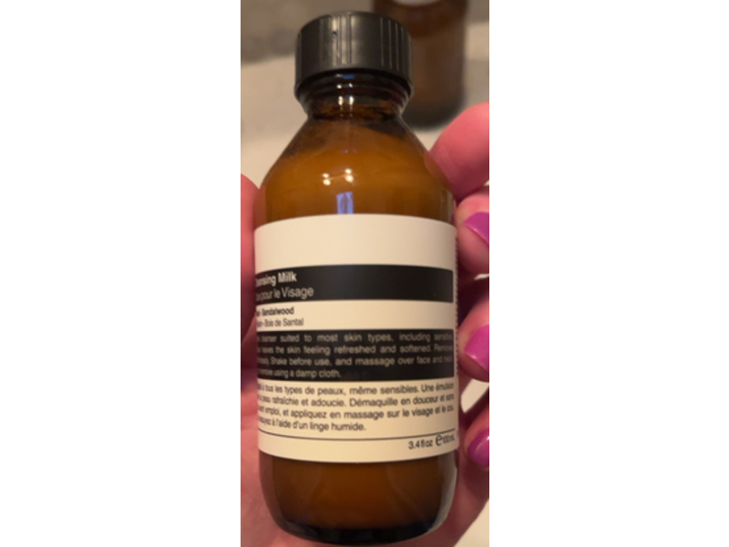 Aesop Gentle Facial Cleansing Milk, Panthenol + Grape Seed & Sandalwood, 3.4 oz/100 mL