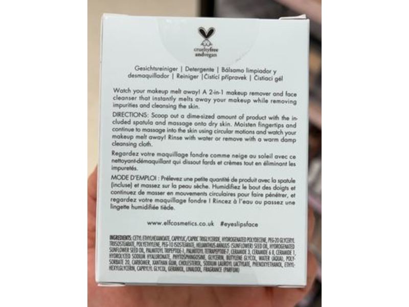 e.l.f. Holy Hydration! Makeup Melting Cleansing Balm, 2 oz/56.5 g