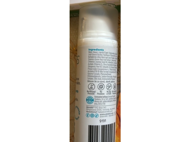 SkinB5 Acne Control Moisturizer, Vitamin B5, Jojoba, Aloe Vera & Vitamin E, 1.69 fl oz/50 mL