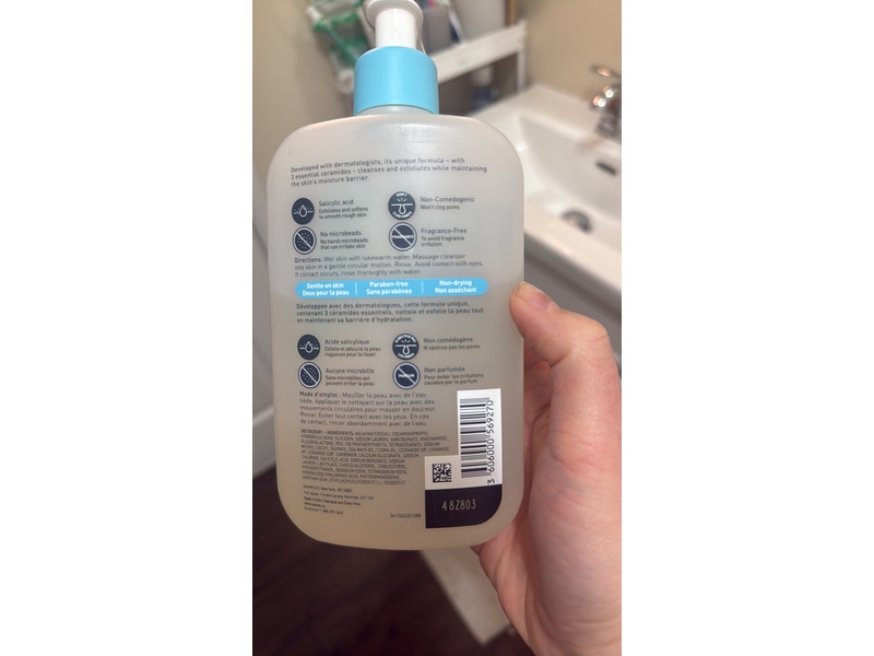 Cerave Sa Cleanser, Ceramides & Salicylic Acid, 473 mL