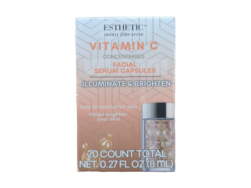 Esthetic Concentrated Facial Serum Capsules, Vitamin C, 0.27 fl oz/8 mL, 20 Count