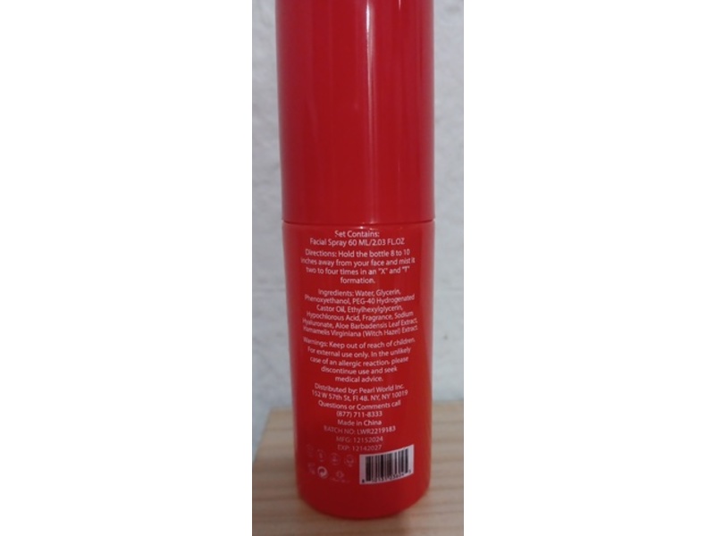 Pearl World Daily Facial Spray, Hypochlorous Acid, 2.03 fl oz/60 mL