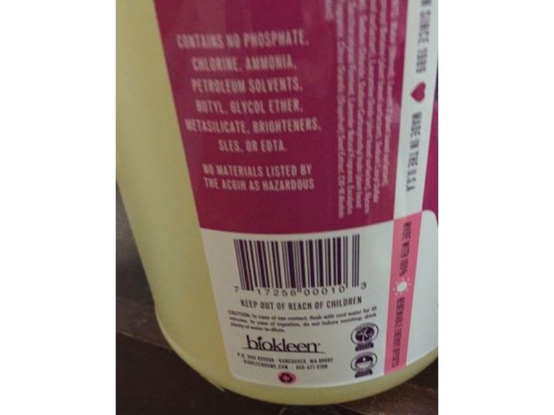 Biokleen Sports Laundry Liquid, Lavender & Eucalyptus Extracts, 128 Loads, 64 fl oz/1.89 L