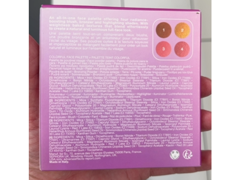 Sephora Colorful Face Palette, Medium To Tan, 0.08 oz/2.5 g