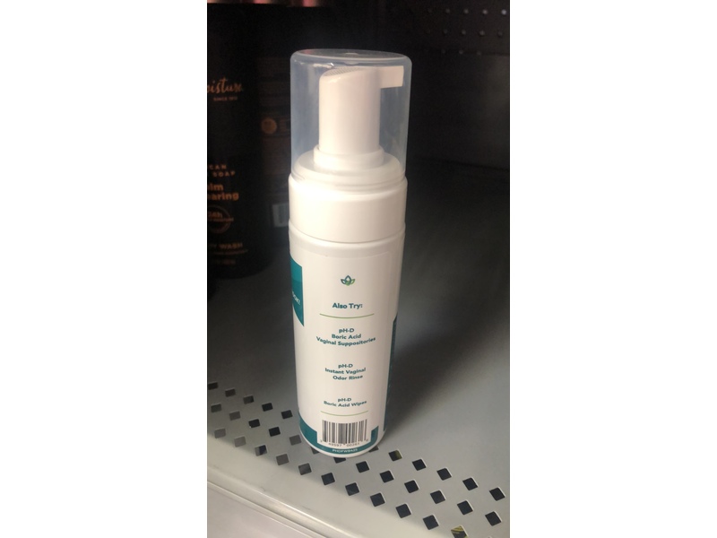 pH-D Feminine Health Sensitive Foam Wash, Boric Acid, 6 fl oz/177.44 mL