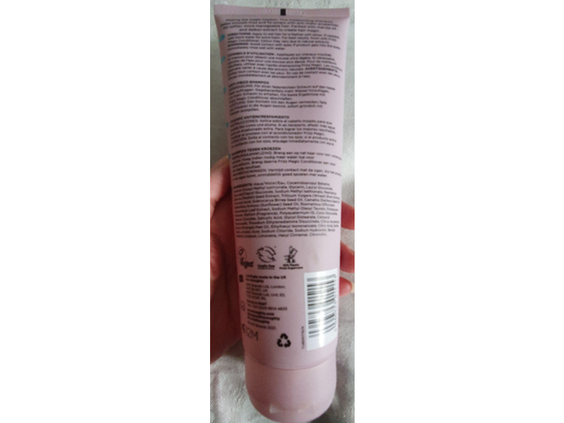 Noughty Frizz Magic Anti-Frizz Shampoo, Marula Oil, 8.4 fl oz/250 mL