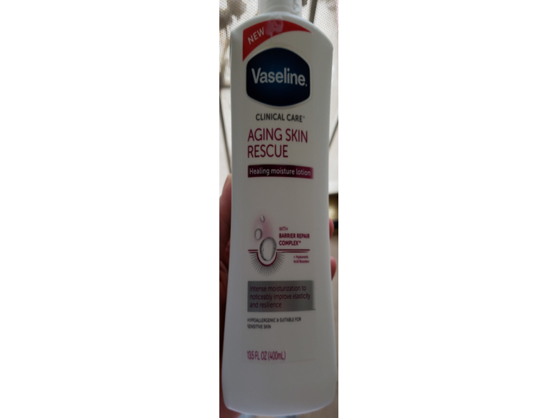 Vaseline Aging Skin Rescue Moisture Body Lotion, 13.5 fl oz/400 mL