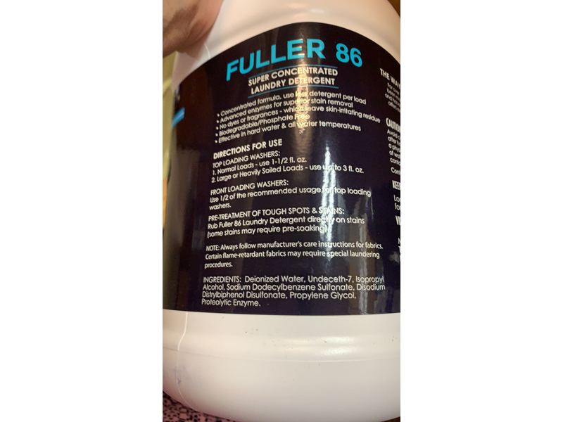 Fuller Brush Super Concentrated Liquid Laundry Detergent, 129 fl oz/3.87 L