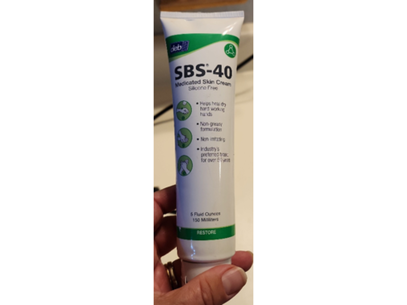 Deb SBS-40 Medicated Skin Cream, 5 fl oz/150 mL