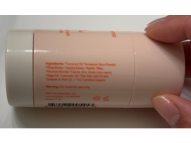 Alleyoop Slow Your Roll Natural Deodorant, Sage,2.1 oz/60 g