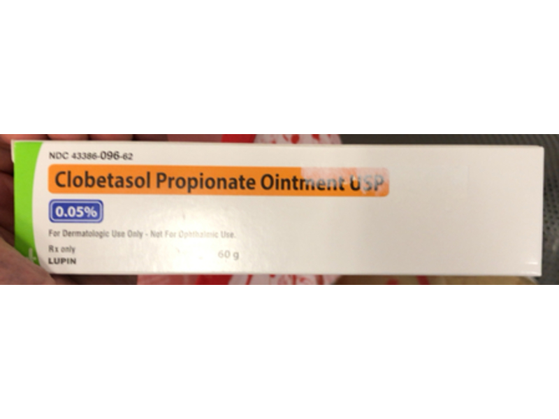 Clobetasol Propionate Ointment USP, 0.05%, 60 g Lupin Limited Pharmaceutical Co. (RX)