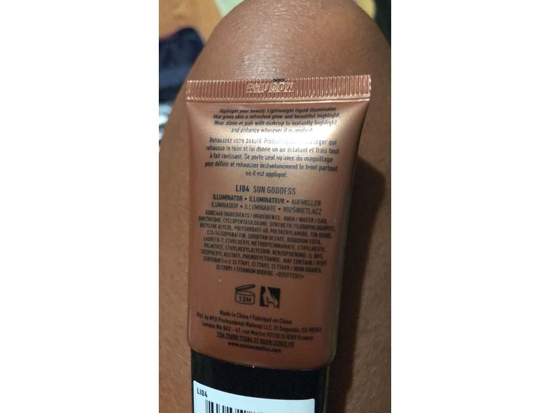 NYX Professional Makeup Born To Glow Liquid Illuminator, Sun Goddess, 6 fl oz/18 mL