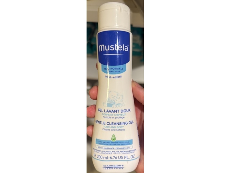 Mustela Gentle Cleansing Gel, 6.76 fl oz/200 mL
