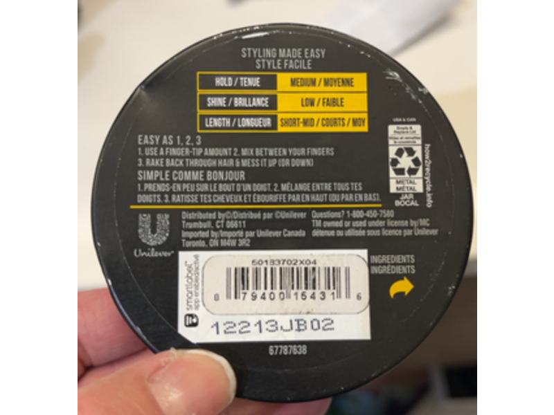 Axe Styling Messy Look Flexible Paste, Medium Hold, 2.64 oz/75 g