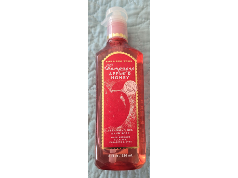 Bath & Body Works Cleansing Gel Hand Soap, Champagne Apple & Honey, 8 fl oz/236 mL