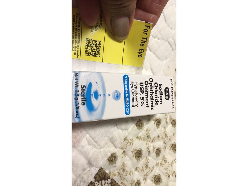 Akorn Pharmacueticals Sodium Chloride Ophthalmic Ointment USP 5% , 3.5g