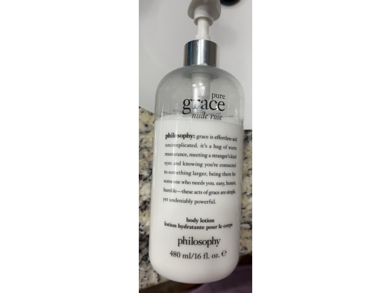 Philosopy Body Lotion, Pure Grace Nude Rose, 16 fl oz/480 mL