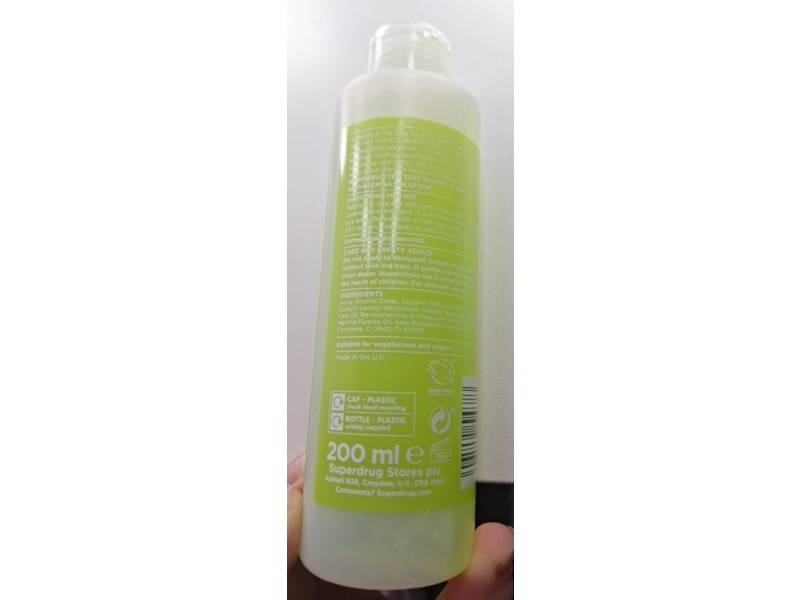 Super Drug Tea Tree Daily Cleanser And Toner, 200 mL