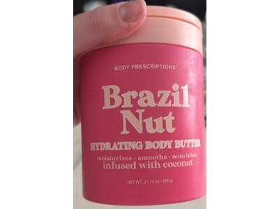 Body Prescription Hydrating Body Butter, Brazil Nut, 21.16 fl oz/600 g