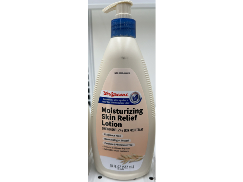 Walgreens Moisturizing Skin Relief Lotion, Dimethicone, 18 fl oz/532 mL