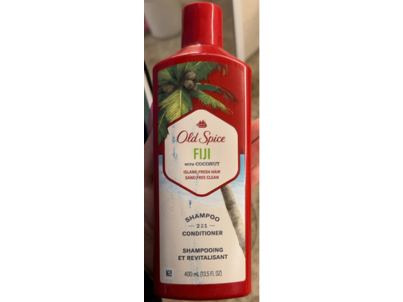 Old Spice Fiji 2 In 1 Shampoo + Conditioner, Coconut, 13.5 fl oz/400 mL