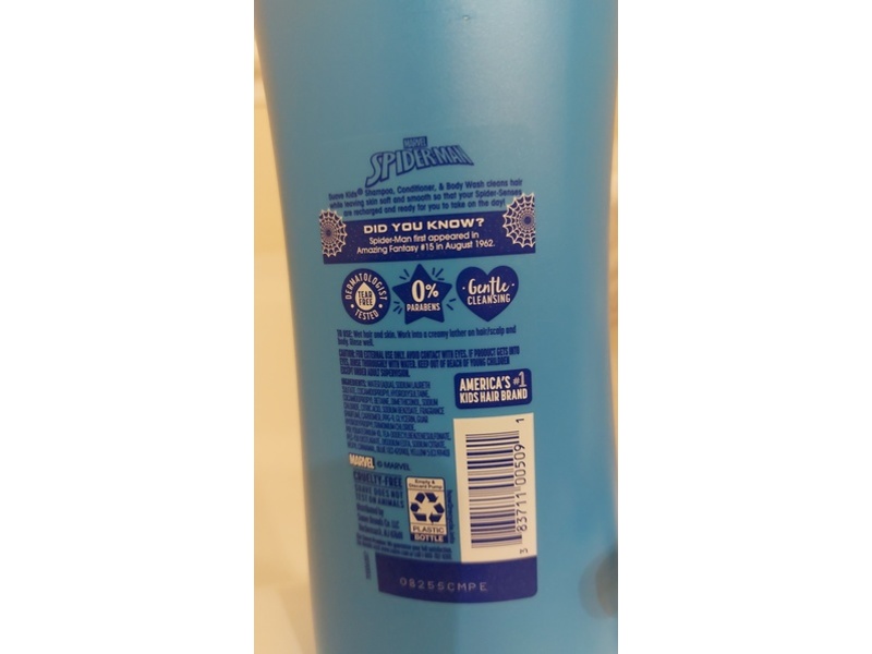 Suave Kids' Spider-Man 3-In-1 Shampoo + Conditioner + Body Wash, 28 fl oz/828 mL