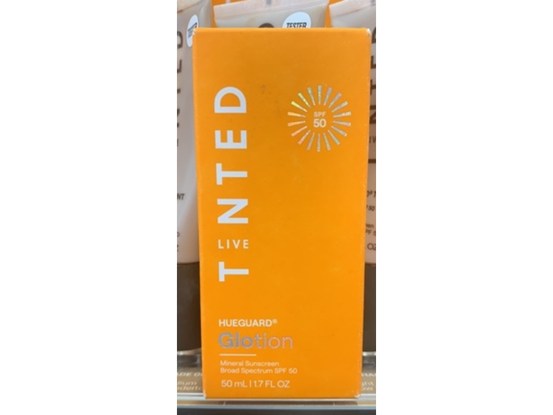 Live Tinted Hueguard Glotion Mineral Sunscreen, SPF 50, Medium Deep, 1,7 fl oz/50 mL