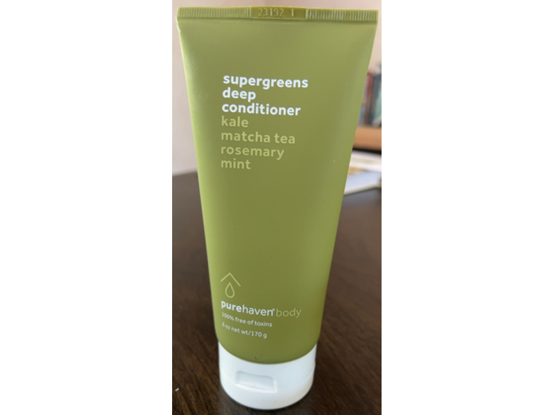 Purehaven Body Super Green Deep Conditioner, Kale Matcha Tea + Rosemary Mint, 6 oz/170 g
