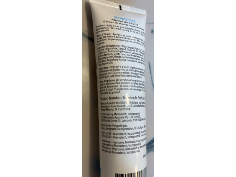 Mannatech Uth Body Emprizone Soothing+Hydrating Gel, 5 oz/142 g